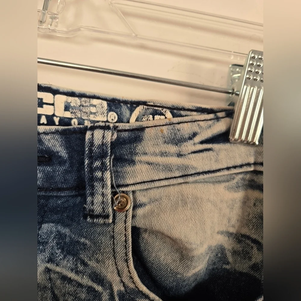 Mecca Acid Washed Crinkle Lines Skinny Stretch Fit Boys Size 12